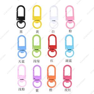 2025 Sản phẩm mới tôm hùm Claw móc móc xoay <span class=keywords><strong>d</strong></span>ây buộc kích hoạt Snap Hooks kim loại thép không gỉ <span class=keywords><strong>D</strong></span> ringkey Nhẫn túi móc chìa khóa - Product Image 2