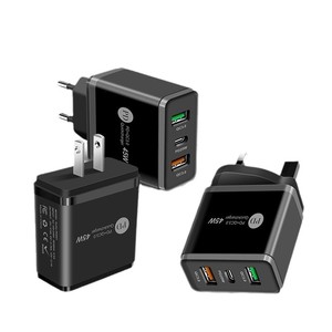 45W PD Cargador rápido PD + 2USB Multi-Puerto 5V4A UE EE. UU. Reino Unido Enchufe Adaptador de pared para iPhone Samsung Huawei Xiaomi - Product Image 4
