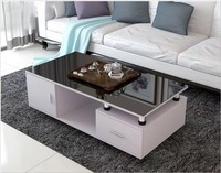 Meuble TV et table basse en bois de style nordique moderne, design classique et luxueux
