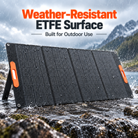 Chargeur solaire pliable 100W 400W, panneau solaire monocristallin portable, 23% d'efficacité élevée, chargeur solaire étanche ETFE