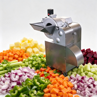 Machine à découper les légumes, les fruits, les ananas et les patates douces en cubes, en acier inoxydable, haute vitesse, industrielle