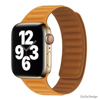 Bracelet de montre en silicone à fixation magnétique de 1ère génération avec breloques DIY, compatible avec toutes les séries d'Apple Watch, bracelet de remplacement magnétique