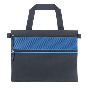 Borsa Portadocumenti Nera Blu con Scomparto con Cerniera, Borsa da Lavoro - Product Image 1
