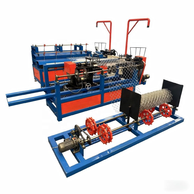 High Speed CNC Chain Link Fence Making Machine Single/Double Wire Diamond Mesh Weaving Machine Factory Direct Supply