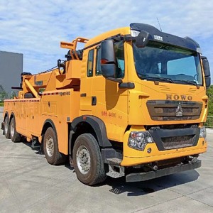 Prix d'usine Sinotruk Howo Camion de dépannage poids lourd 8x4 avec grue hydraulique de 30 tonnes pour le sauvetage routier - Product Image 1