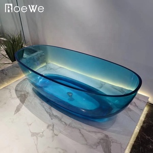 Vasche <span class=keywords><strong>da</strong></span> <span class=keywords><strong>Bagno</strong></span> in Resina Cristallina <span class=keywords><strong>Trasparente</strong></span> di Vari Colori <span class=keywords><strong>Vasca</strong></span> <span class=keywords><strong>Trasparente</strong></span> in Resina Solid Surface Vasche Freestanding in Resina Traslucida - Product Image 5