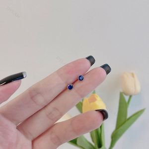 Dylam Wholesale Small Mini Stone Rhodium Plated 5A Cubic Zirconia CZ S925 925 Sterling Silver <b>Fine</b> <b>Stud</b> <b>Earrings</b> for Women - Product Image 6
