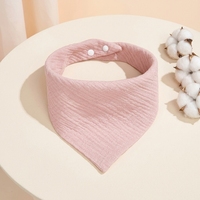 Harga Grosir Bib Bayi Kain Muslin Warna Solid 100% Katun Organik Anti-Bakteri Ramah Lingkungan Untuk Semua Musim 25x30cm