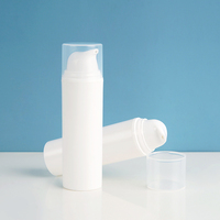 Nouveau produit, flacon en plastique PP pour lotion, flacon cosmétique en plastique sans air, conteneur cosmétique, emballages de flacons avec pompe sans air