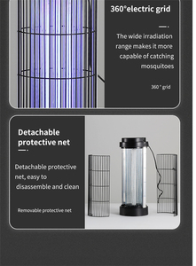 Piège à insectes portable UV haute tension, lampe électrique anti-moustiques et anti-mouches pour intérieur et extérieur - Product Image 5