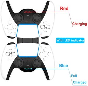 2020 nuevo LED Dual USB cargador rápido soporte de estación de base para Sony para PlayStation <span class=keywords><strong>5</strong></span> Joystick Gamepad <span class=keywords><strong>consola</strong></span> accesorio - Product Image 5