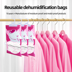 Sachets déshumidificateurs suspendus pour armoire, désodorisant au chlorure <span class=keywords><strong>de</strong></span> calcium, pour maison, voiture, placard, 400 ml, rechargeables, élimination <span class=keywords><strong>de</strong></span> l'<span class=keywords><strong>humidité</strong></span> - Product Image 2