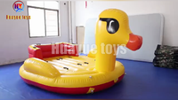 HUAYUE Commercial le plus PVC Durable remorquable flottant canapé eau canapé eau Ski nautique bateau à vendre gonflable jaune canard bateau