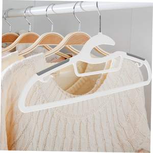 Perchas de Plástico Resistentes para Ropa, Perchas Antideslizantes para Abrigos, Perchas de Plástico Ahorradoras de Espacio con Diseño Antideslizante para Armario - Product Image 3