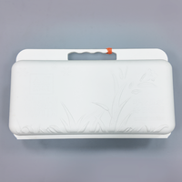 Boîte en pulpe moulée écologique avec poignée et boucle, design gratuit, boîte d'emballage gaufrée pour produits haut de gamme