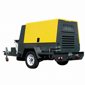 Compresseur <span class=keywords><strong>d</strong></span>'air à vis à moteur diesel portable à bas <span class=keywords><strong>prix</strong></span> pour la construction, l'exploitation minière, le forage, 10 bar/145 psi, 425 pcm/12 m³/min - Product Image 2