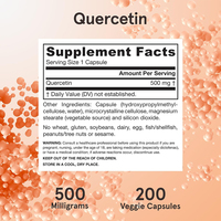 Prix d'usine : Capsules de Quercétine, Quercétine Bromélaïne Zinc, 120 Capsules Végétariennes, Complément Vitaminique, Soutien Enzymatique