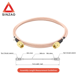 Wayiii rg316 SMA Nam Nữ SMA lò vi sóng thông tin liên lạc lắp ráp Cáp 6GHz tùy chỉnh và che chắn cáp đồng trục - Product Image 6