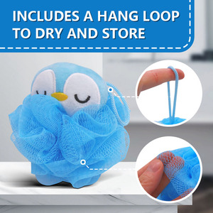 Gmagic Eco-friendly Soft Mesh Baby Body Bath Cartoon Sponge Light 50g Loofah Terry Shower Puff for Kids Cleaning - Product Image 6
