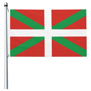 Expédition rapide, nouvelle bannière de drapeau numérique imprimée en Espagne <span class=keywords><strong>basque</strong></span>, 3x5 pieds, pour décorations extérieures - Product Image 2