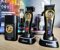 Tondeuse à cheveux professionnelle sans fil Kemei 8572, rasoir électrique à grille, machine de coupe de cheveux pour hommes, moteur vectoriel