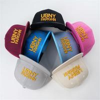 Gorras Snap Back con ala de cuero de 6 paneles, gorras de béisbol personalizadas con estilo de ala plana, Sombreros con logotipo bordado 3D personalizados