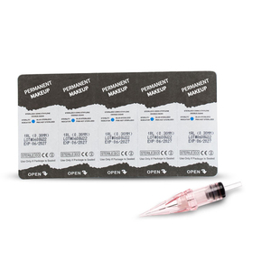 Aguja Microblading multimodelo con micropigmento para máquina PMU Aguja <span class=keywords><strong>5RS</strong></span> para pigmento híbrido - Product Image 6