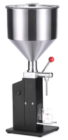 Machine de remplissage cosmétique manuelle pour lotion shampooing crème miel piston pâte détergent liquide 10L trémie pour boissons pochette/sac