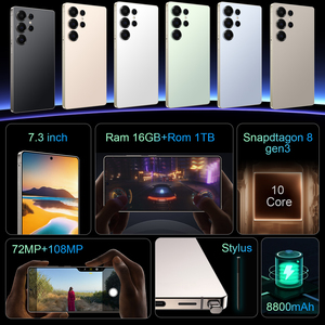 โทรศัพท์เกมมิ่ง S25 Ultra Deca Core รุ่นทั่วโลก LED HD 48MP+108MP Android <span class=keywords><strong>14</strong></span> 90Hz หน้าจอ 7.3 นิ้ว 5G ชาร์จเร็ว ฝรั่งเศส MTK - Product Image 2