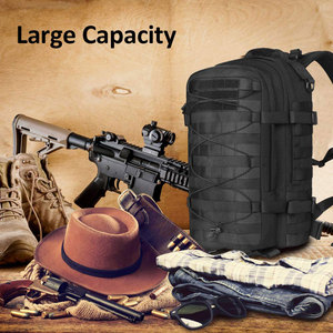 Custom <b>Black</b> Outdoor <b>Backpack</b> Bag Waterproof Hiking Survival Camouflage Closure Polyester Lining <b>Backpack</b> - Product Image 6