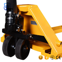 Chariot élévateur manuel ROHO HPT 3 tonnes 6600 lb, transpalette hydraulique jaune certifié CE, équipement de levage industriel robuste