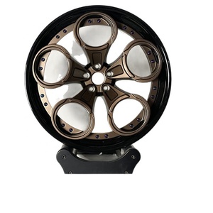 ล้ออะลูมิเนียมฟอร์จขนาด 18 นิ้ว 5x114.3 ออฟเซ็ตเป็นลบ สีบรอนซ์ด้าน/สีดำเงา สำหรับตกแต่งรถยนต์โตโยต้า ฮอนด้า นิสสัน - Product Image 2