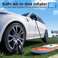 Pompe à air sans fil NEWO U02 150 PSI avec affichage numérique, modes prédéfinis et lumière LED pour SUV, SUP et pneus