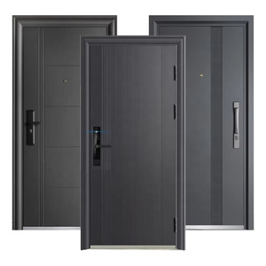 Portes en bois raffinées de taille personnalisable MDF moderne en bois pour l'intérieur pour l'hôtel appartement chambre villa balcon utilisation - Product Image 4