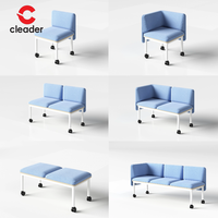 Ensemble de canapés modulaires en tissu moderne, design de canapé de bureau pour bureau à domicile, salon, hôtel, chambre à coucher, salles à manger