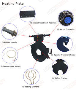 เครื่องเชื่อมท่อพลาสติก เครื่องเชื่อมอลูมิเนียม เครื่องเชื่อมแบบ Butt Machine - Product Image 5