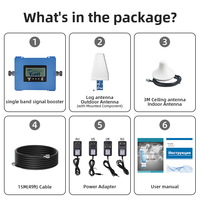 Amplificateur de signal réseau GSM 900 MHz 4G LTE 3G 2G pour usage domestique avec une portée de 2500 pieds carrés