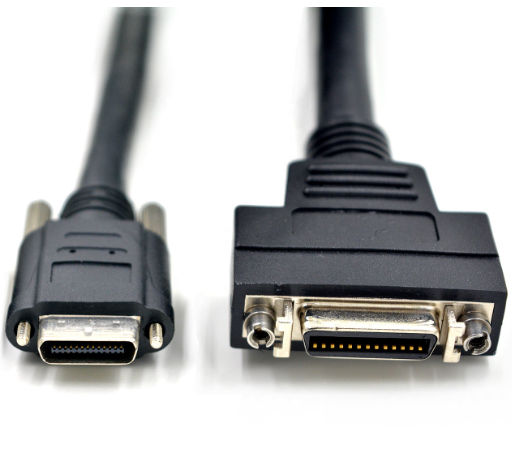 Camera Link Style SDR MDR 26 Pin I/O Ports Digital Camera Cable POCL Compatible Camera Cable Straight and Right Angle Cable