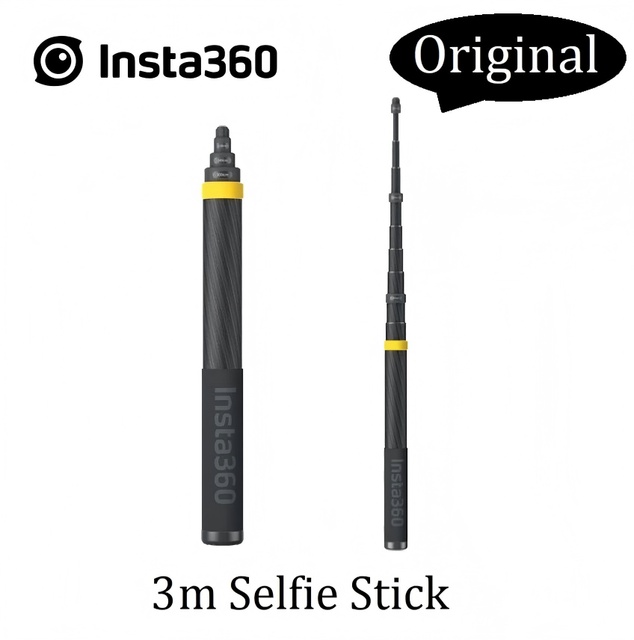 Insta360 ONE X2 3M Carbon Fiber Extended Edition Invisible Selfie Stick Insta 360 Original Accessories for ONE R & ONE X