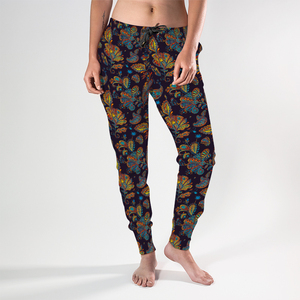 Personalizado Paisley acuarela flores florales Flores <span class=keywords><strong>tulipanes</strong></span> hojas estampado Joggers pantalones de chándal de alta calidad cónicos pantalones de gran tamaño - Product Image 6