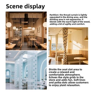 Nappa in poliestere porta finestra lunga stringa <span class=keywords><strong>tende</strong></span> tessuti bianco decorazioni di nozze divisore <span class=keywords><strong>per</strong></span> <span class=keywords><strong>cucina</strong></span> e soggiorno - Product Image 5