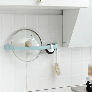 Bán Buôn Treo Tường ABS Khăn Bar Non-Trace Tự Dính Phòng Tắm Móc Áo Với Móc Và Dép Đi Trong Nhà Giá Nhựa Khăn Kệ - Product Image 4