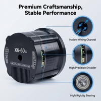 Actionneur de bras robotique compact intégré, servomoteur X4-10, 100W, 4Nm, rapport de réduction 12.6:1 pour applications AGV et robotiques