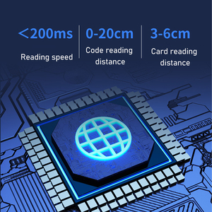 Kim Loại Mới mã QR kiểm soát truy cập hệ thống RFID IC ID Đầu đọc thẻ với 13.56MHz RS232 RS485 Wiegand cho thông minh hệ thống khóa - Product Image 5