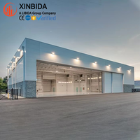 Hangar préfabriqué en acier à poutres H, à assemblage rapide et grande portée, pour avions, hélicoptères et usines