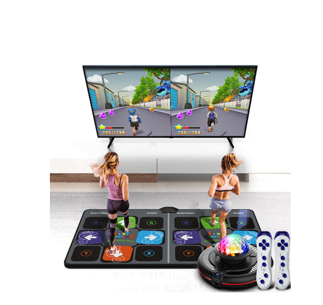 Electronic Carpet Rhythm Game Toys Anime Household Kids TV Dance Mat Light-Up Blanket