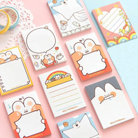 Bloc de Notas Adhesivas Kawaii, Libretas de Apuntes, Papelería para Oficina y Escuela, Pegatinas Adhesivas, Notas Autoadhesivas Personalizadas