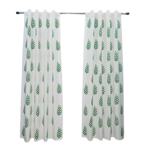 Stoffen Slinger Deurgordijn | Bedrukt Touwontwerp Met Puntig Golfpatroon Voor Huisdecoratie-Plafondinstallatie, Bulkvoorraad - Product Image 1