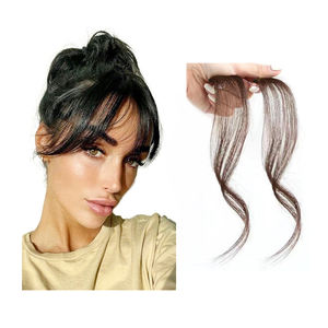 Shinein Wispy Clip en <span class=keywords><strong>fausse</strong></span> <span class=keywords><strong>frange</strong></span> <span class=keywords><strong>frange</strong></span> Extension de morceau de <span class=keywords><strong>cheveux</strong></span> <span class=keywords><strong>cheveux</strong></span> humains naturel bouclé Air avant <span class=keywords><strong>frange</strong></span> de <span class=keywords><strong>cheveux</strong></span> pour les femmes - Product Image 6