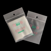 Offre Spéciale 20 pièces tampons de coton cosmétiques givré sac Ziplock. tampons démaquillants/soins de la peau propres tampon de coton sac d'emballage en plastique